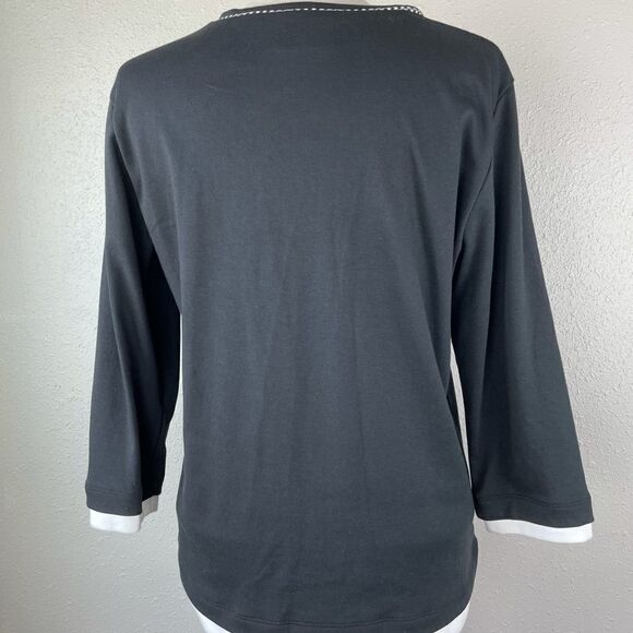 Alfred Dunner Butterfly Top Size S EUC - Picture 6 of 7